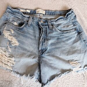 Universal Thread Light Blue Distressed Jean Shorts